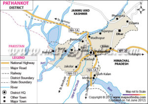Political Map of  Pathankot